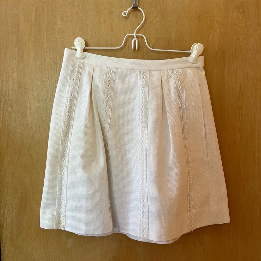 J. Crew Lace Stripe Skirt
